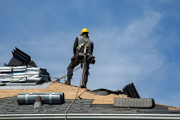 Professional Flat Roof Repair technician working in Foster, RI